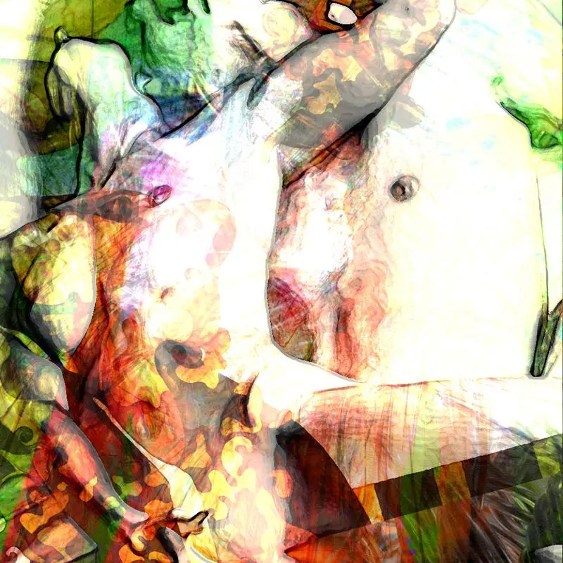 digital collage art sexual game