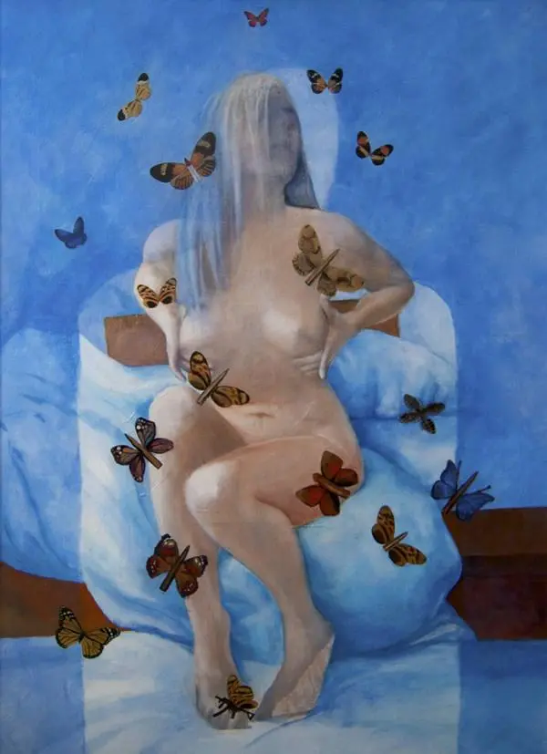 Nausika Eve of desire 110 x 80 cm - Acrylic on board