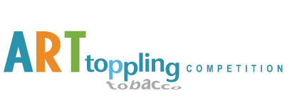 art toppling tobacco logo