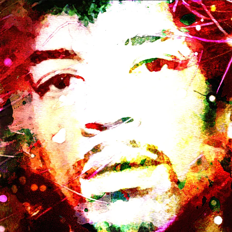 Jimi Hendrix Portrait Art Painting